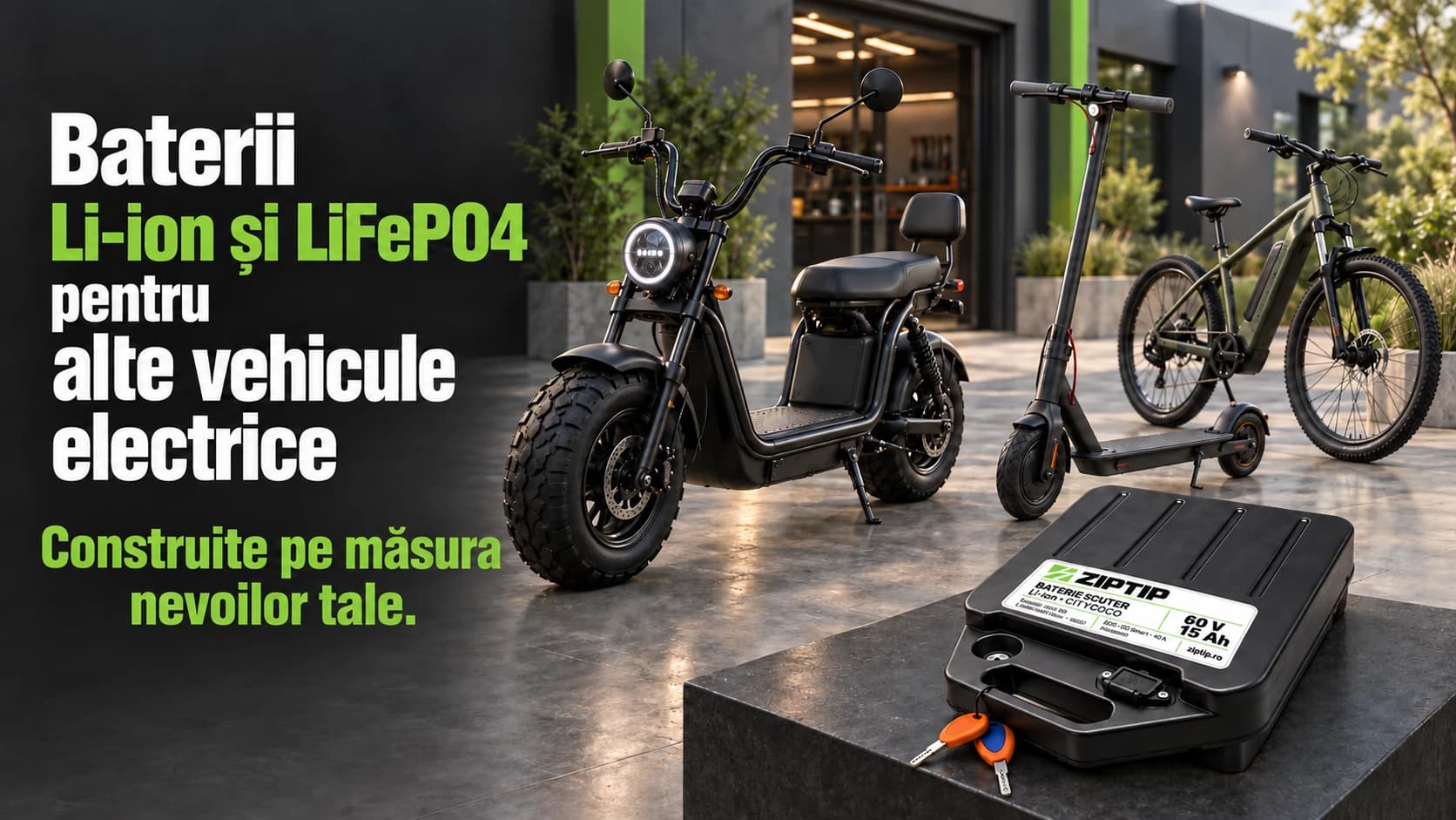 Baterii Li-ion și LiFePO4 pentru alte vehicule electrice